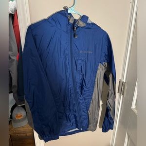 Columbia Men’s Rain Jacket Small-Blue